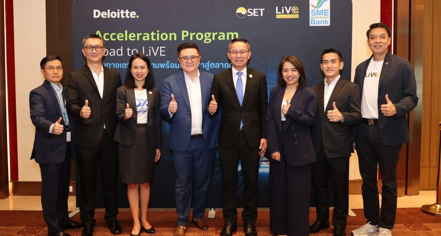 SME D Bank ร่วมกับ Deloitte Thailand คิกออฟโครงการ "Acceleration Program – Road to LiVE 2025"